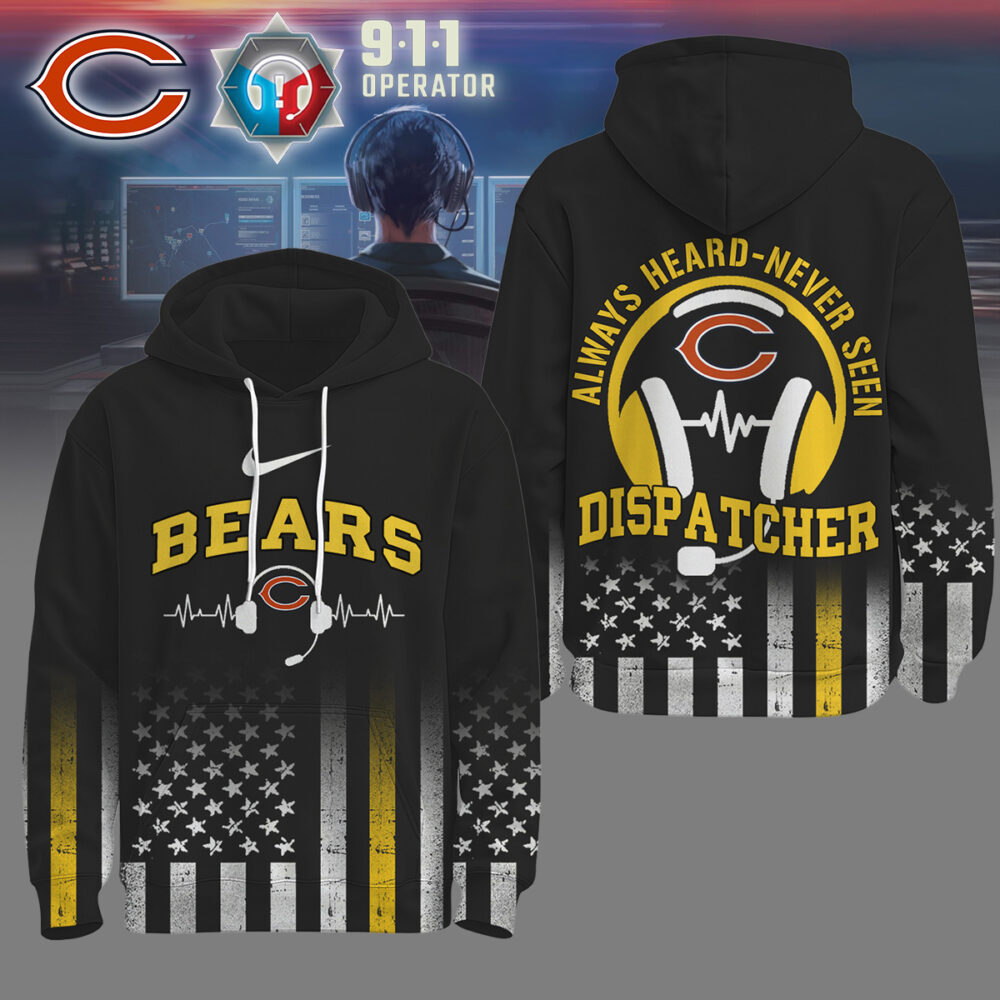 Chicago Bears | Premium NFL Dispatcher Fan Hoodie - Black
