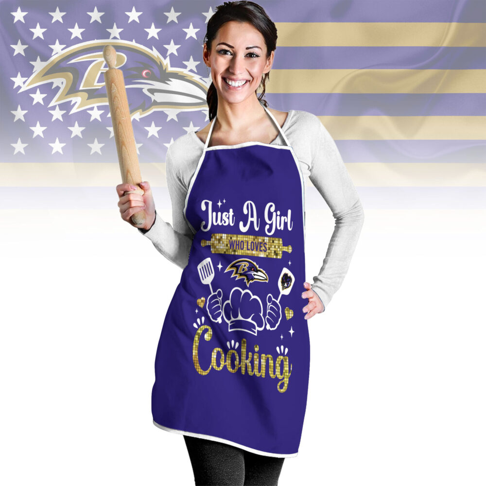 Baltimore Ravens | Premium NFL Cooking Queen Apron NY