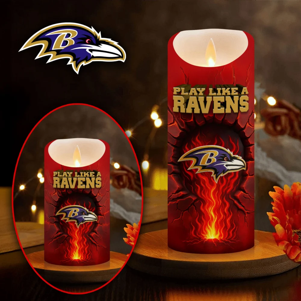 Baltimore Ravens | Premium NFL Game Day Led Candle NY