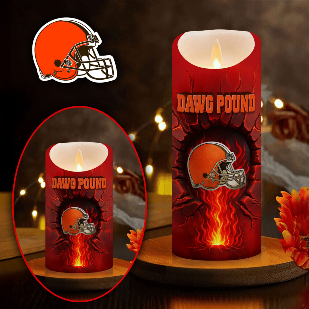 Cleveland Browns | Premium NFL Game Day Led Candle NY