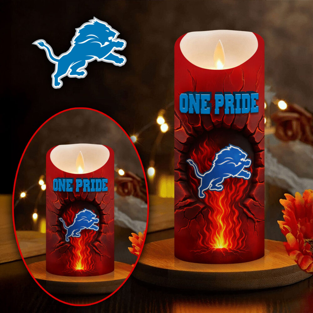 Detroit Lions | Premium NFL Game Day Led Candle NY