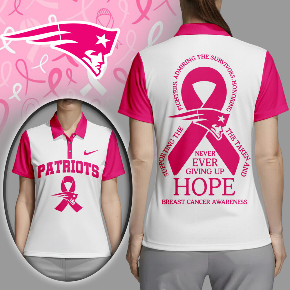 New England Patriots | Premium NFL Never Ever Giving Up Hope Women Polo Shirt TD