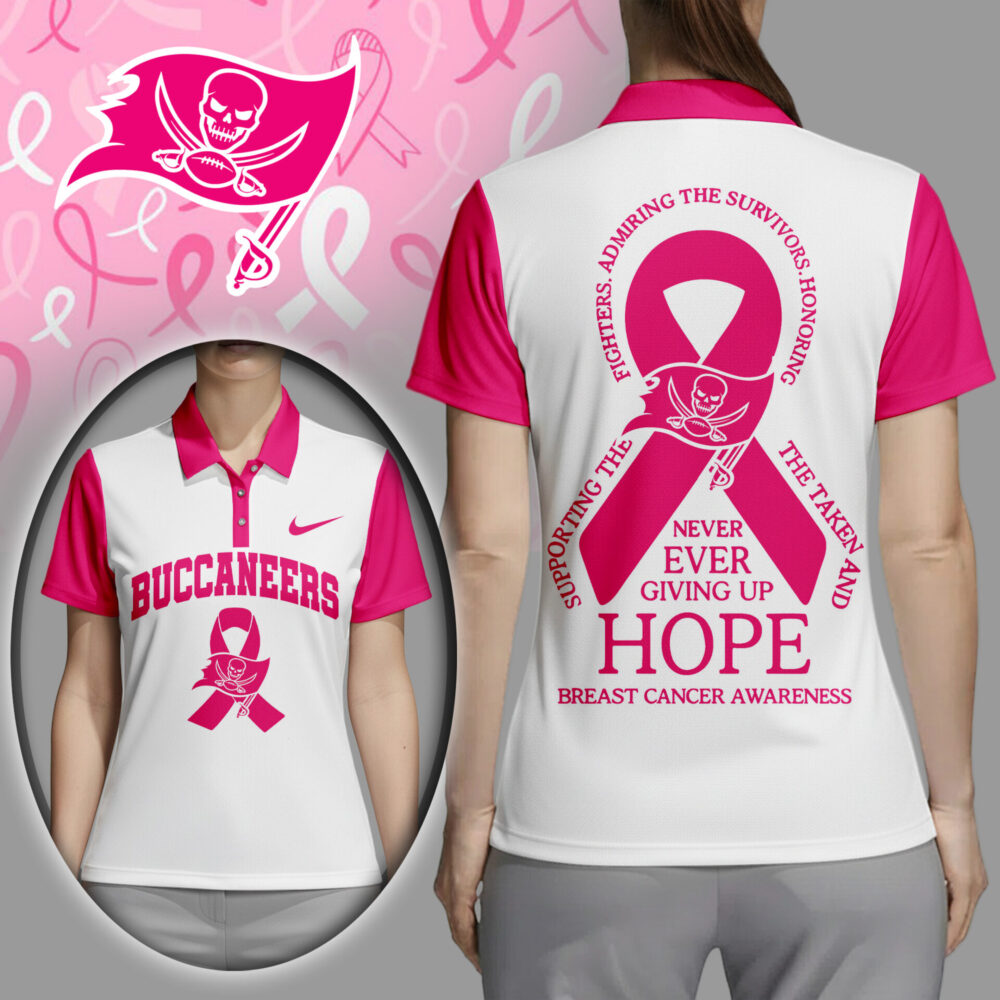Tampa Bay Buccaneers | Premium NFL Never Ever Giving Up Hope Women Polo Shirt TD