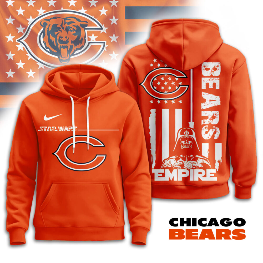 Chicago Bears | Premium NFL Starwars Empire Hoodie TD - 5XL