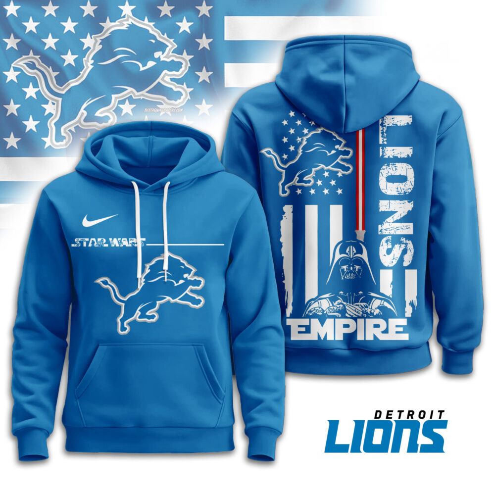 Detroit Lions | Premium NFL Starwars Empire Hoodie TD - 5XL