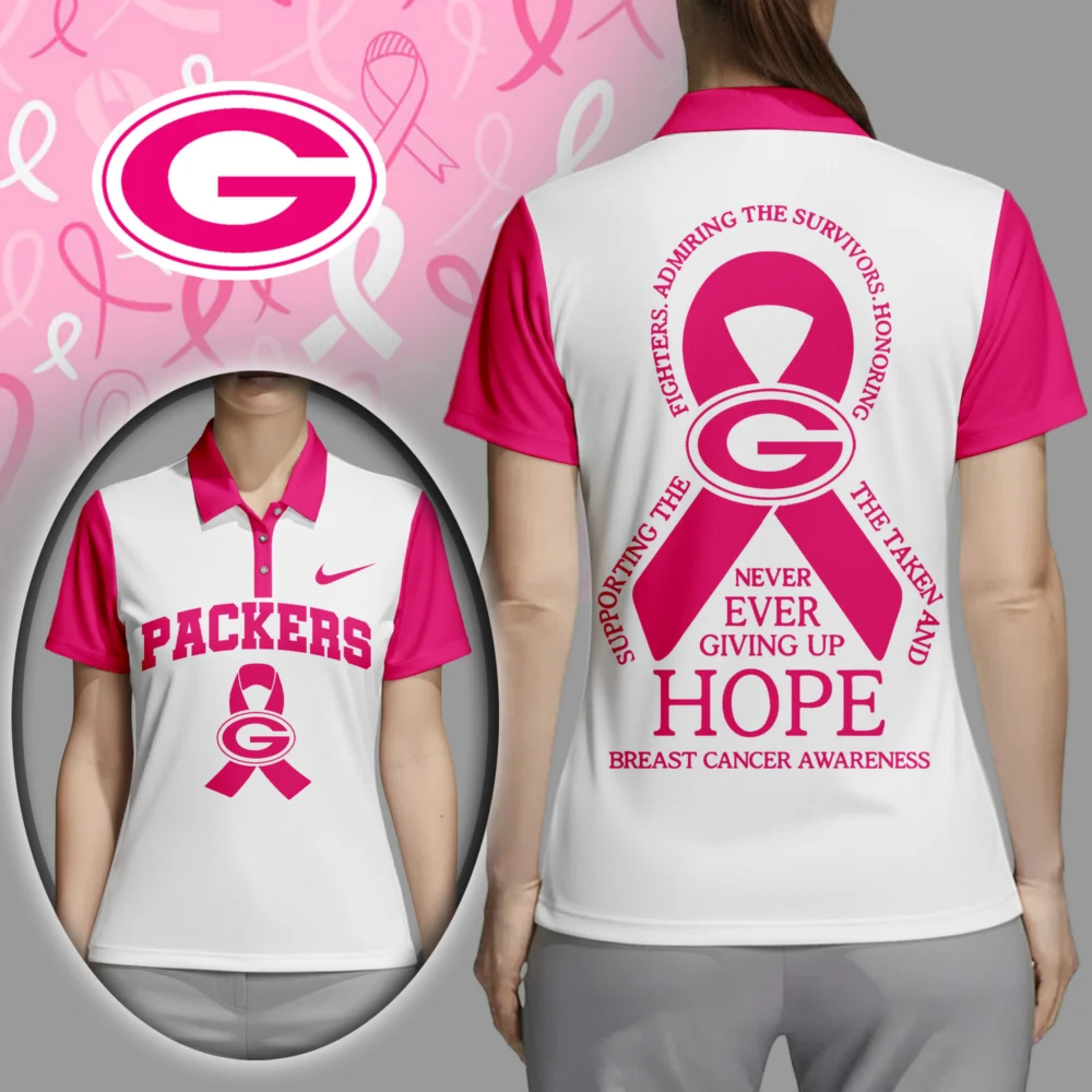 Green Bay Packers | Premium NFL Never Ever Giving Up Hope Women Polo Shirt TD