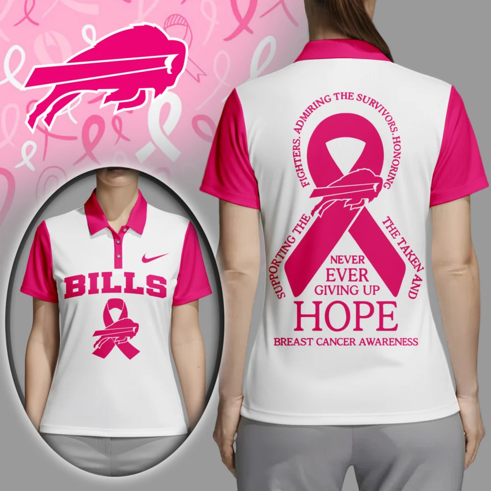 Buffalo Bills | Premium NFL Never Ever Giving Up Hope Women Polo Shirt TD