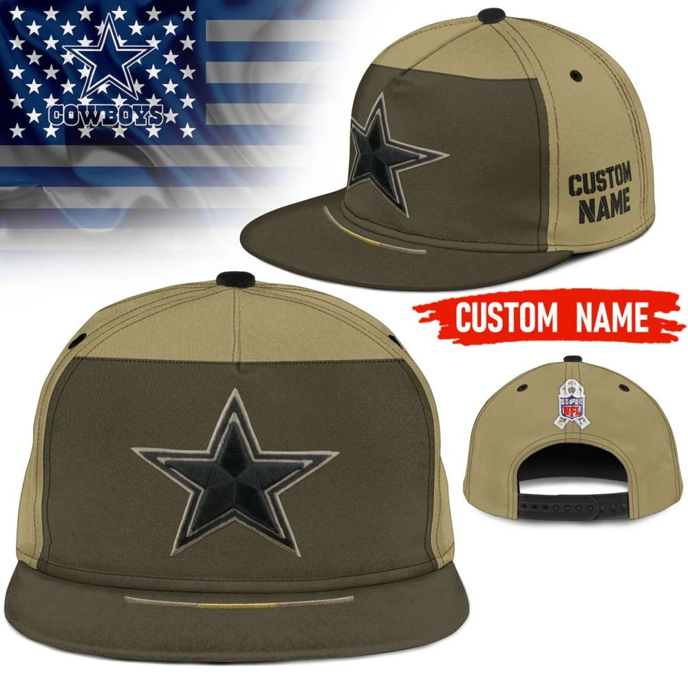 Dallas Cowboys | Premium NFL 2025 Salute to Service Split Panel Snapback Cap