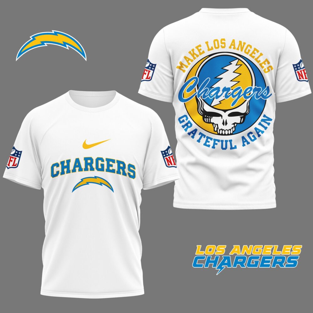 Los Angeles Chargers | Premium Grateful Game Day 3D Shirt NY