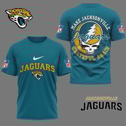Jacksonville Jaguars | Premium Grateful Game Day 3D Shirt NY - Teal