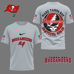 Tampa Bay Buccaneers | Premium Grateful Game Day 3D Shirt NY - Grey