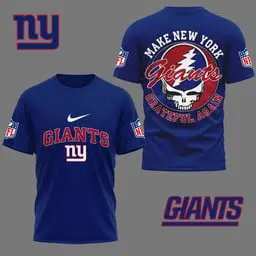 New York Giants | Premium Grateful Game Day 3D Shirt NY - Navy
