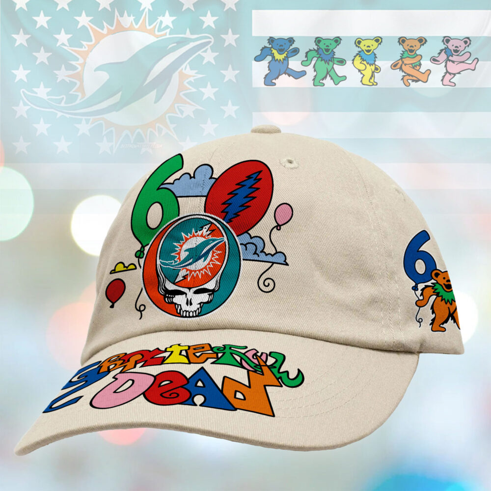 Miami Dolphins | Premium NFL Dancing Bear 60th Anniversary Classic Cap TD