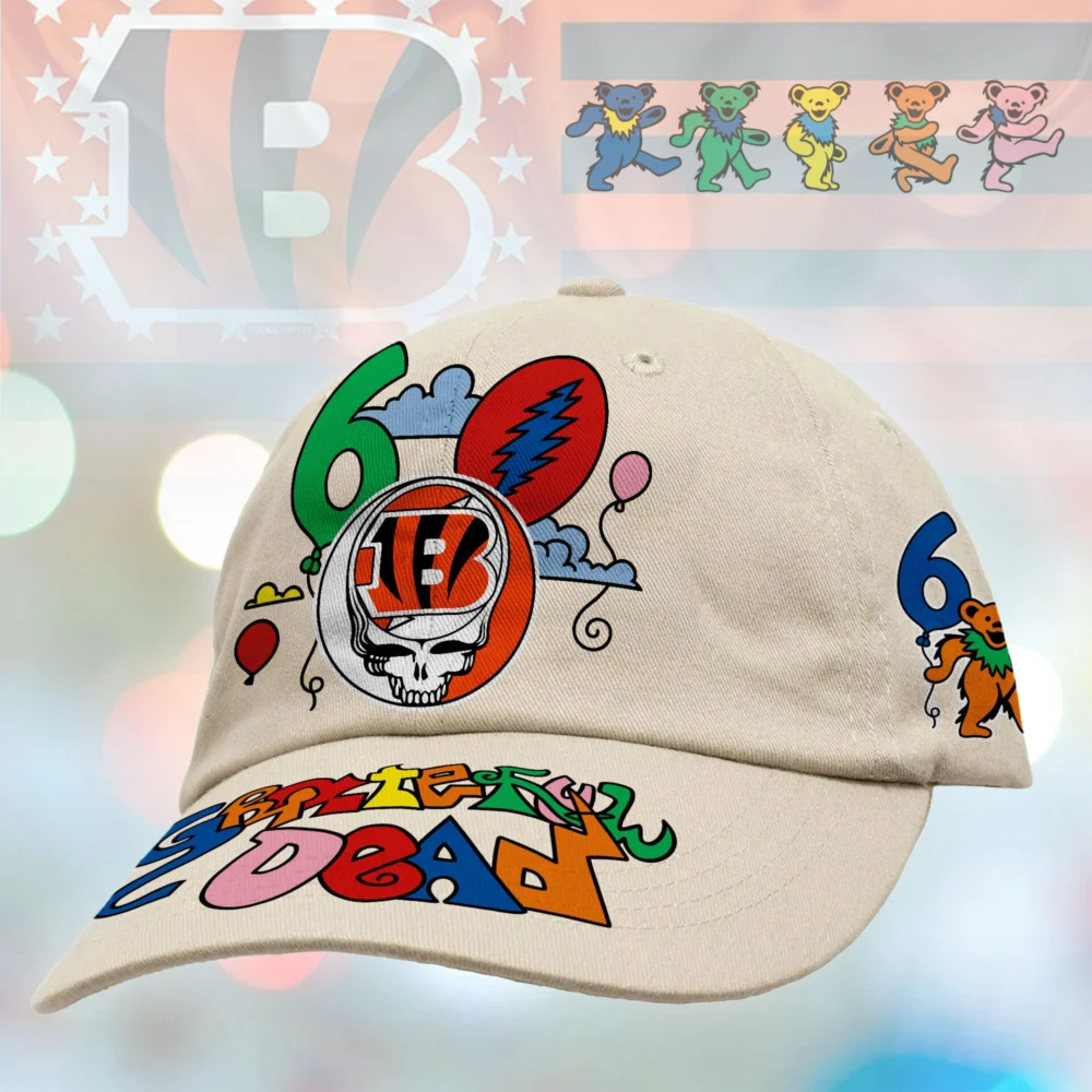 Cincinnati Bengals | Premium NFL Dancing Bear 60th Anniversary Classic Cap TD