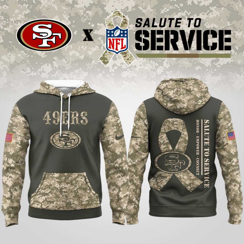 San Francisco 49ers | Premium NFL Salute to Service Hoodie MM