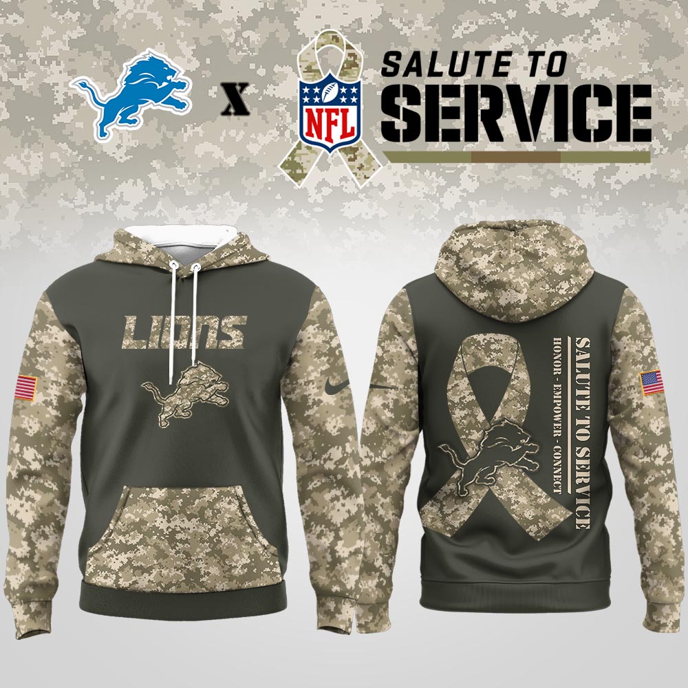 Detroit Lions | Premium NFL Salute to Service Hoodie MM