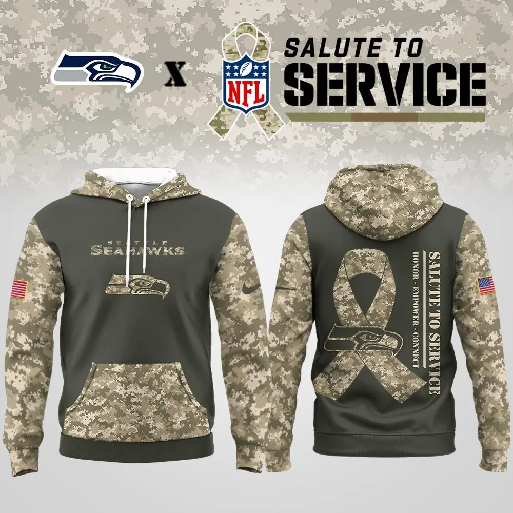 Seattle Seahawks | Premium NFL Salute to Service Hoodie MM
