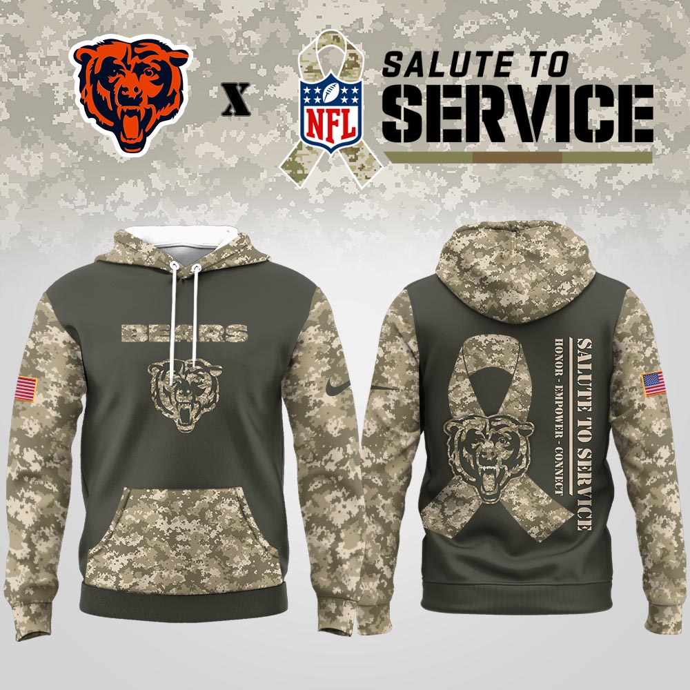Chicago Bears | Premium NFL Salute to Service Hoodie MM