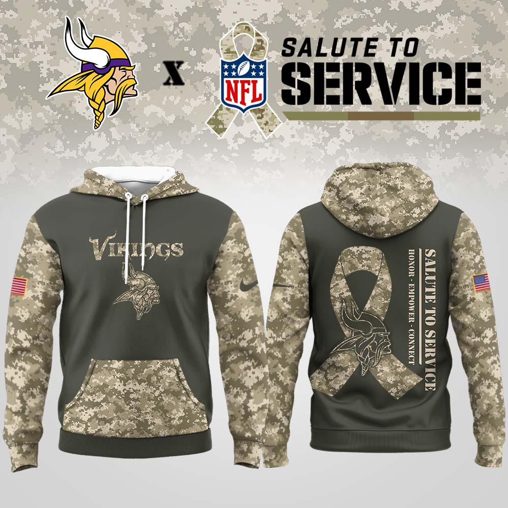 Minnesota Vikings | Premium NFL Salute to Service Hoodie MM