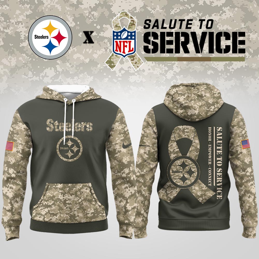 Pittsburgh Steelers | Premium NFL Salute to Service Hoodie MM