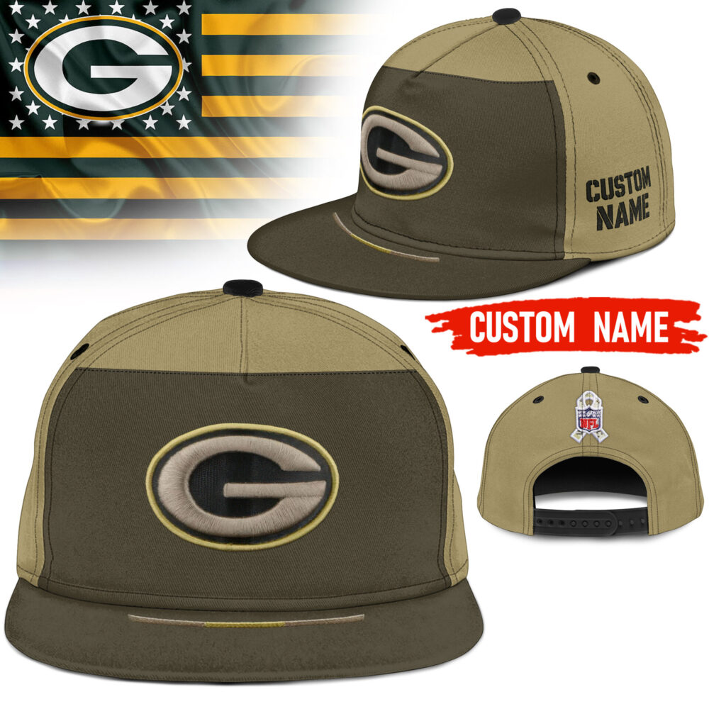 Green Bay Packers | Premium NFL 2025 Salute to Service Split Panel Snapback Cap