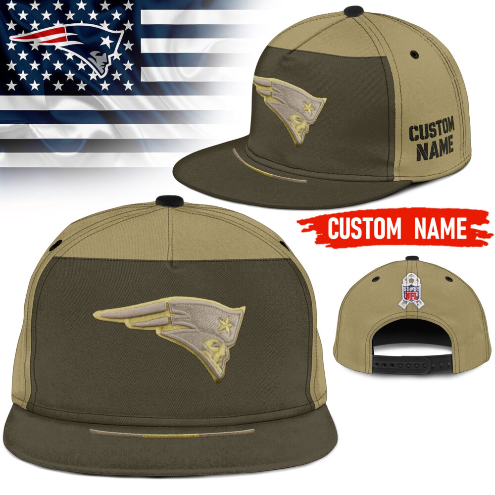 New England Patriots | Premium NFL 2025 Salute to Service Split Panel Snapback Cap