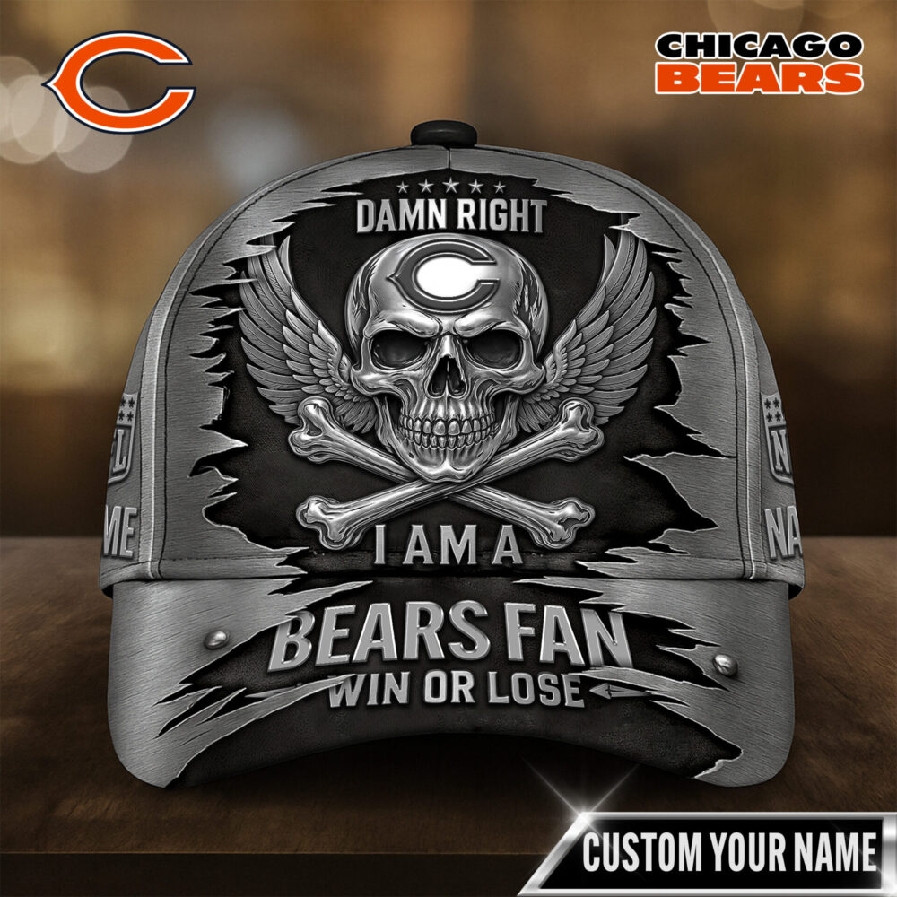 Chicago Bears | Premium NFL Skull Wings Fan Pride Cap TD - Cap