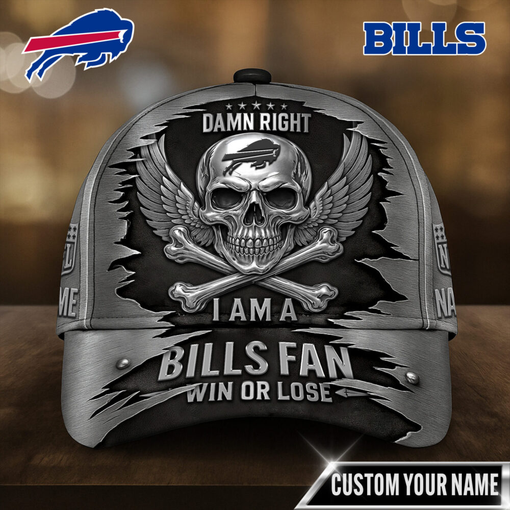 Buffalo Bills | Premium NFL Skull Wings Fan Pride Cap TD