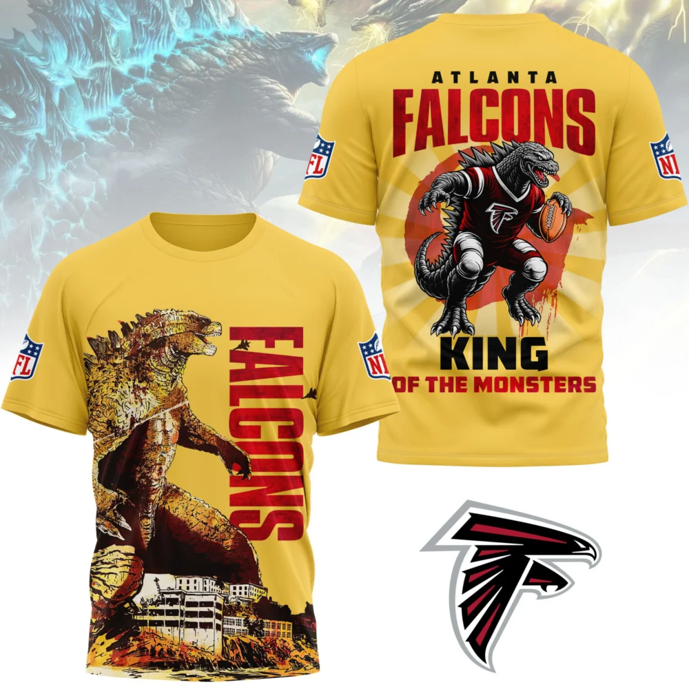 Atlanta Falcons | Premium NFL Godzilla King of the Monsters 3D Shirt NY