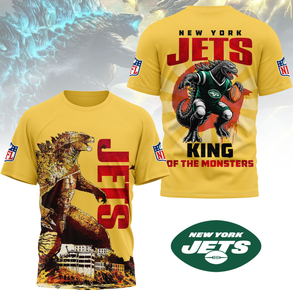 New York Jet | Premium NFL Godzilla King of the Monsters 3D Shirt NY