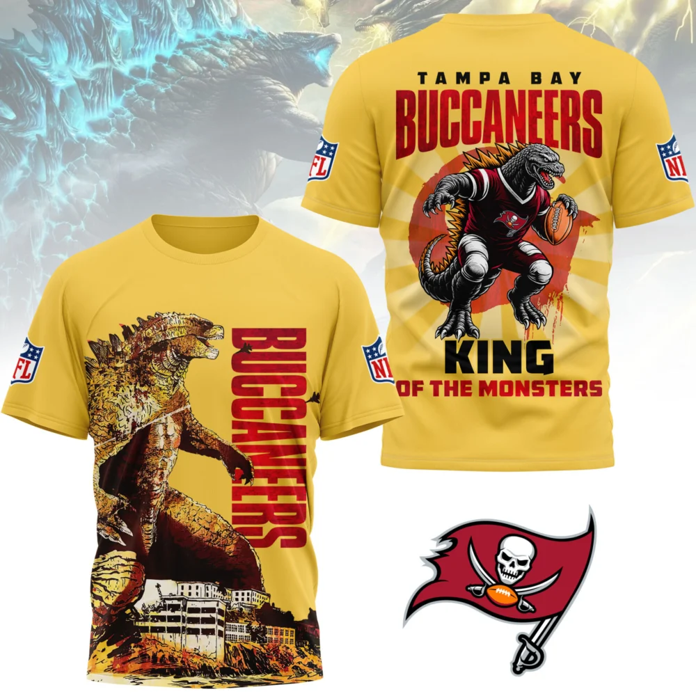Tampa Bay Buccaneers | Premium NFL Godzilla King of the Monsters 3D Shirt NY