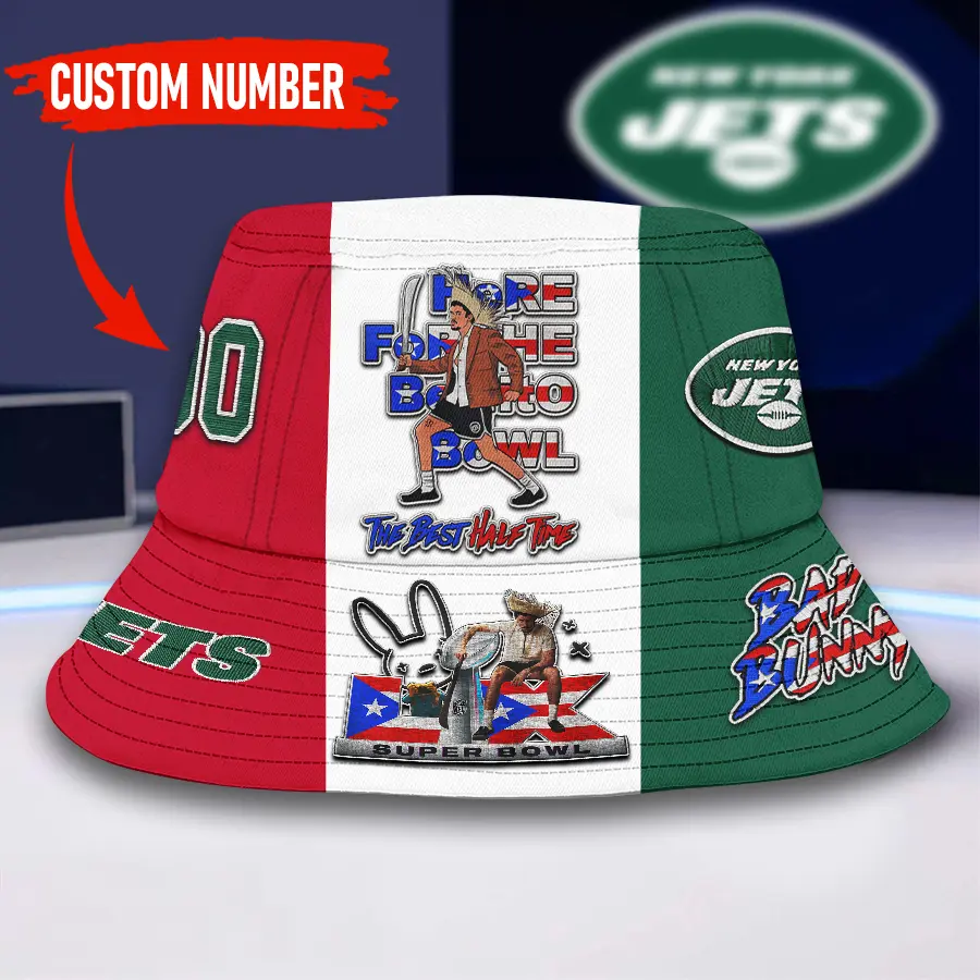 New York Jets | Premium NFL Super Bowl Halftime Show Bucket Hat NY