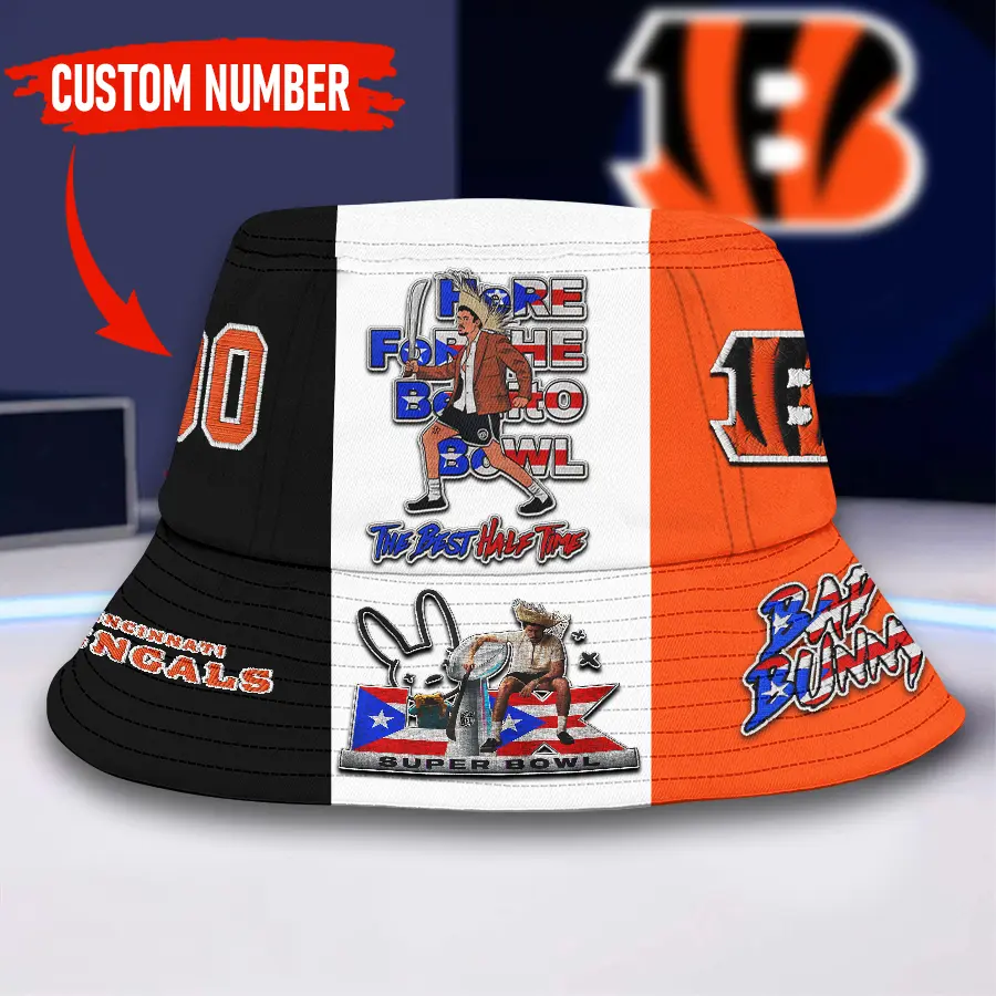 Cincinnati Bengals | Premium NFL Super Bowl Halftime Show Bucket Hat NY