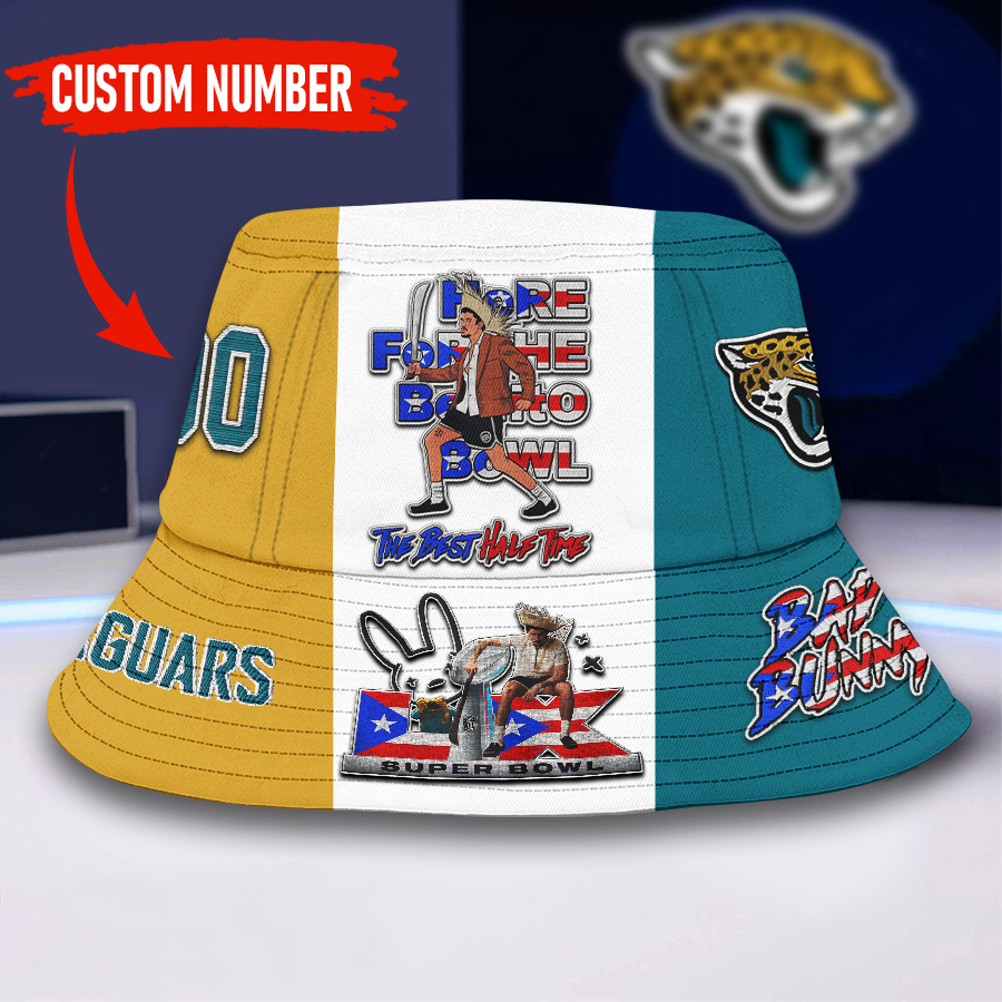 Jacksonville Jaguars | Premium NFL Super Bowl Halftime Show Bucket Hat NY - S