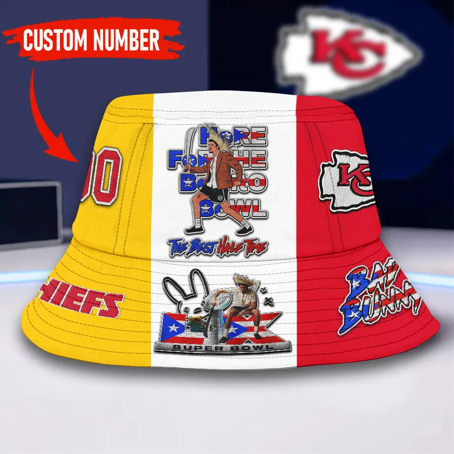 Kansas City Chiefs | Premium NFL Super Bowl Halftime Show Bucket Hat NY