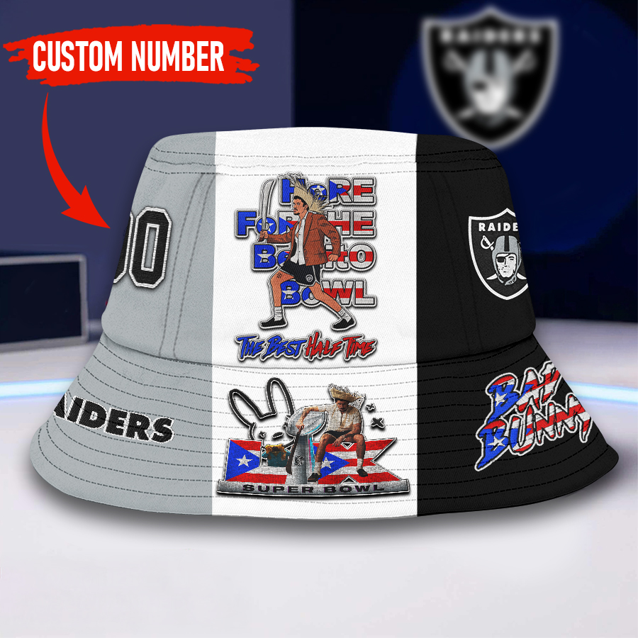 Las Vegas Raiders | Premium NFL Super Bowl Halftime Show Bucket Hat NY