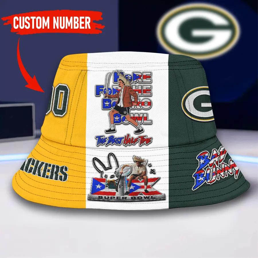 Green Bay Packers | Premium NFL Super Bowl Halftime Show Bucket Hat NY