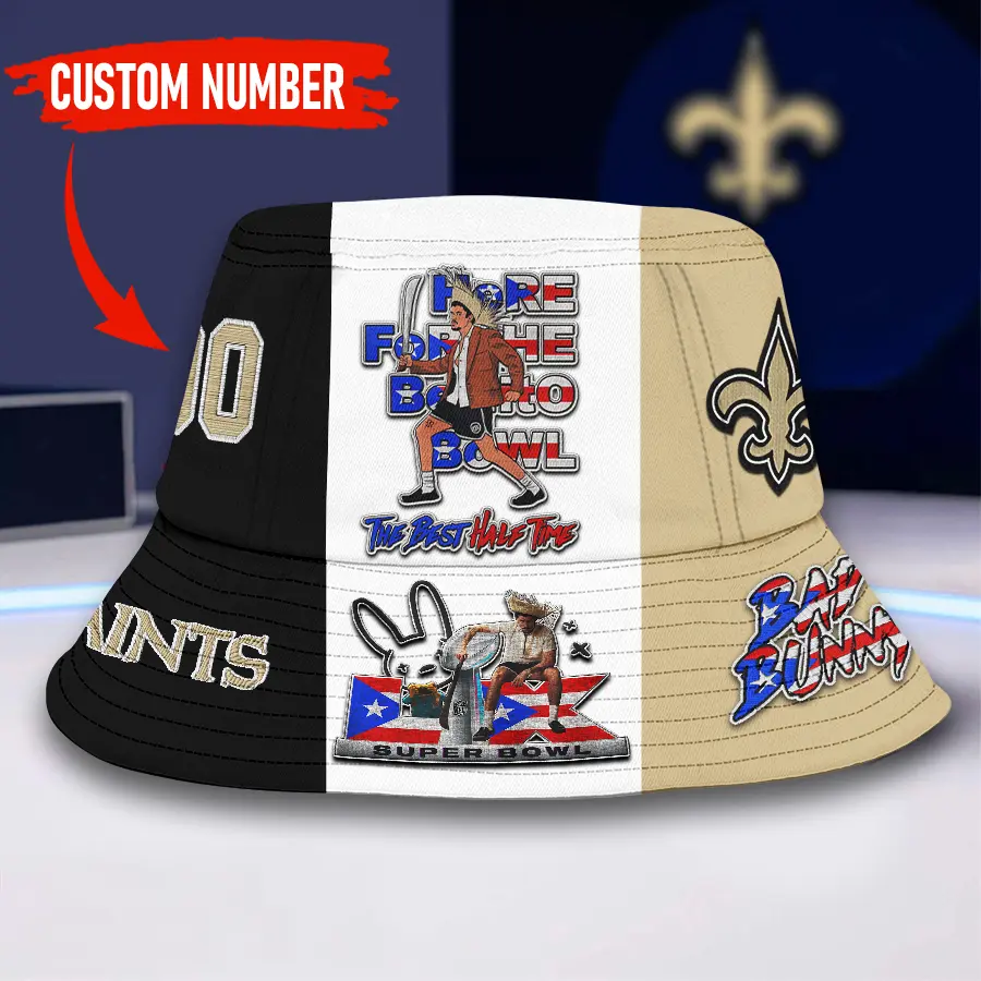 New Orleans Saints | Premium NFL Super Bowl Halftime Show Bucket Hat NY