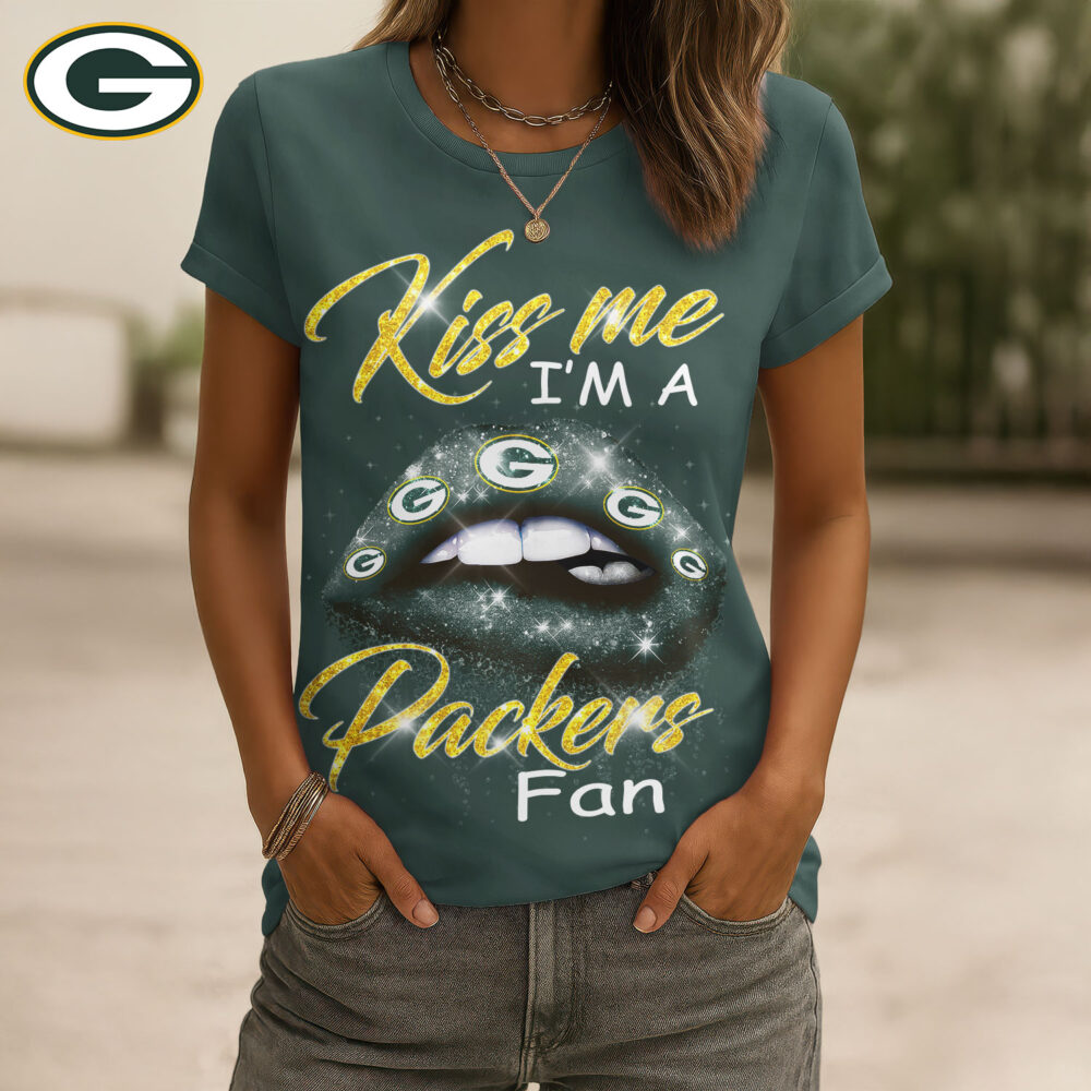 Green Bay Packers | Premium NFL Kiss Me Women Shirt TD
