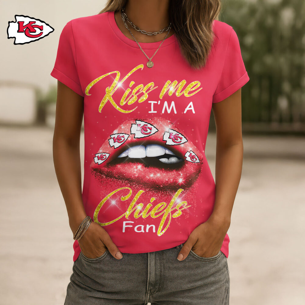 Kansas City Chiefs | Premium NFL Kiss Me Women Shirt TD