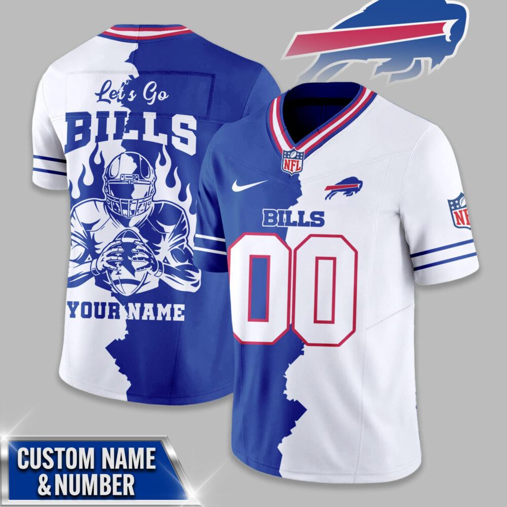 Buffalo Bills | Premium NFL Flame Warrior Football Jersey TD