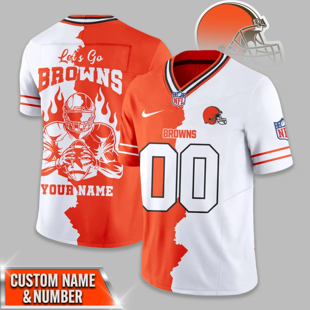 Cleveland Browns | Premium NFL Flame Warrior Football Jersey TD