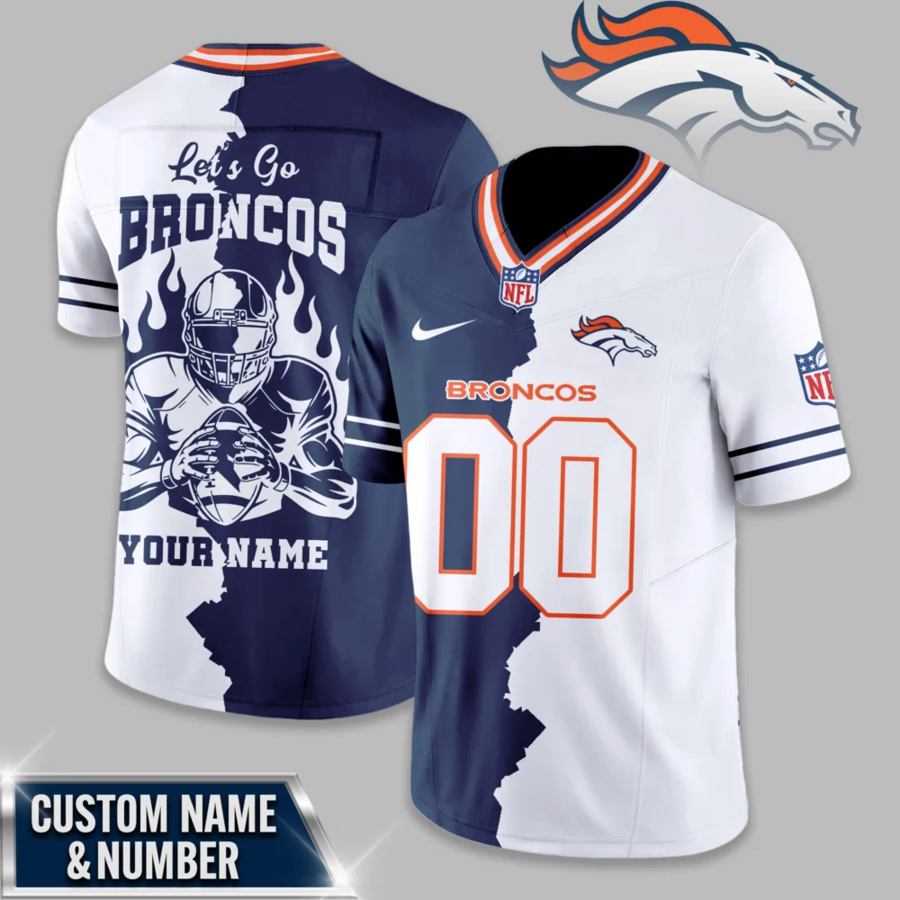 Denver Broncos | Premium NFL Flame Warrior Football Jersey TD