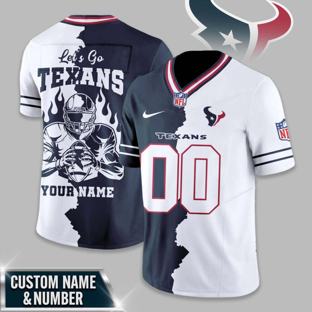 Houston Texans | Premium NFL Flame Warrior Football Jersey TD