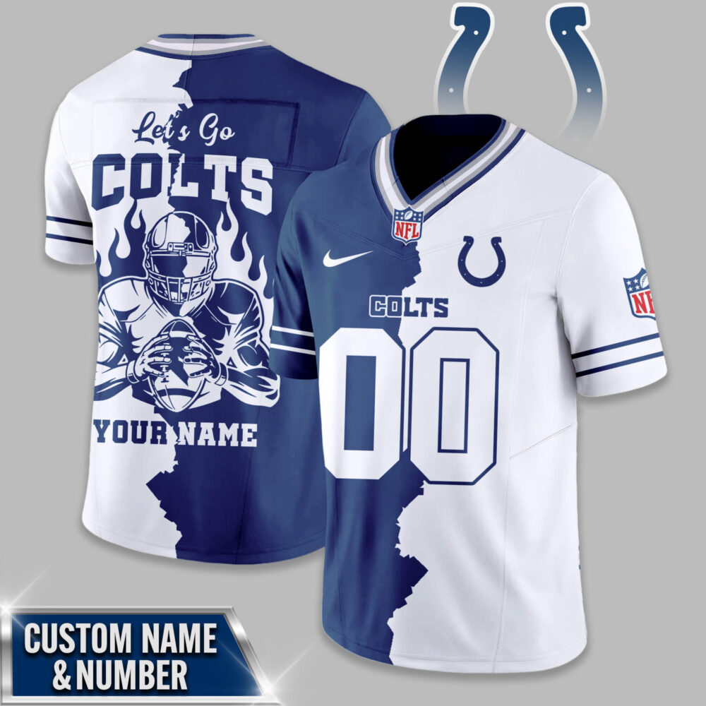 Indianapolis Colts | Premium NFL Flame Warrior Football Jersey TD