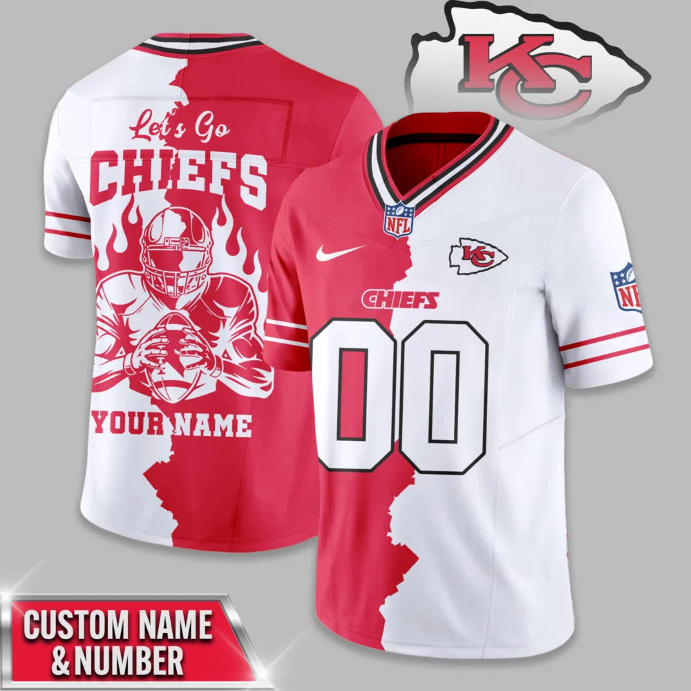 Kansas City Chief | Premium NFL Flame Warrior Football Jersey TD - M