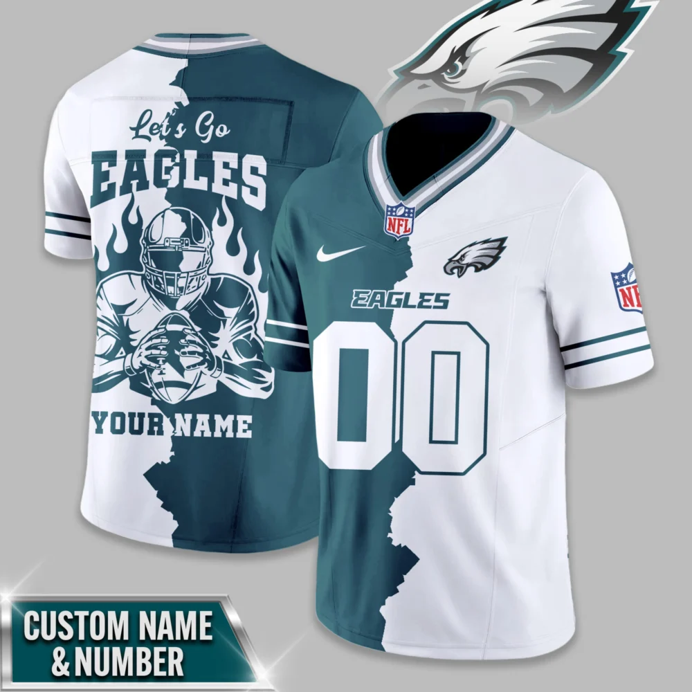 Philadelphia Eagles | Premium NFL Flame Warrior Football Jersey TD