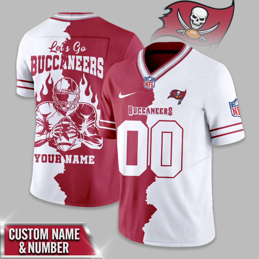 Tampa Bay Buccaneers | Premium NFL Flame Warrior Football Jersey TD