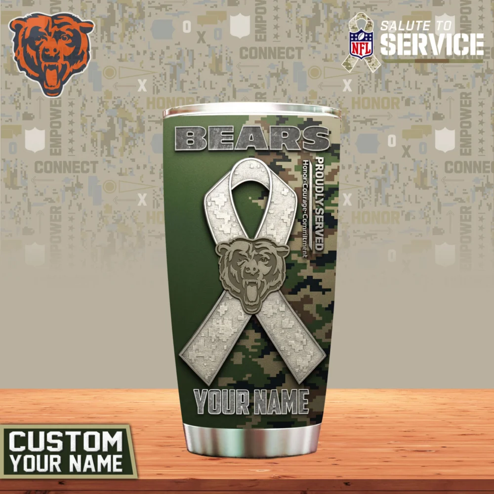 Chicago Bears | Premium NFL Proudly Served Tumbler TD