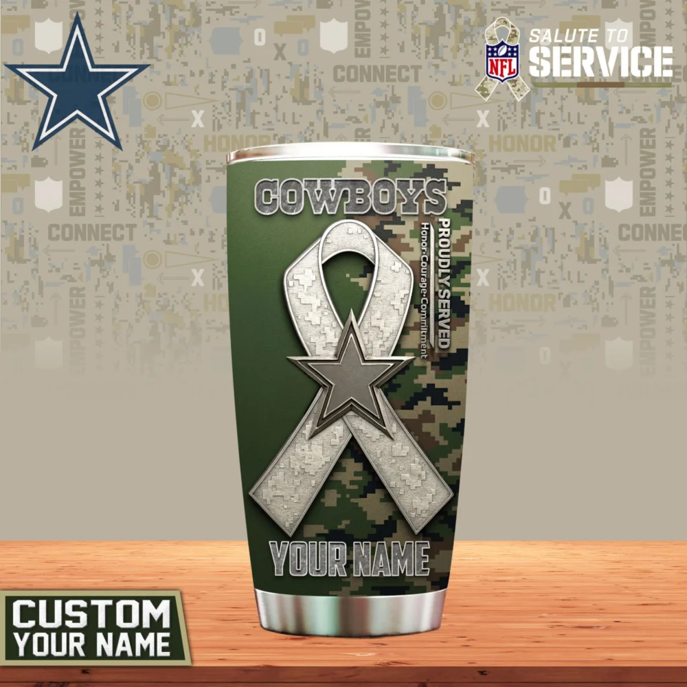 Dallas Cowboys | Premium NFL Proudly Served Tumbler TD